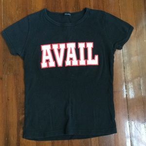 Original AVAIL babydoll tee 1994 Dixie 90s punk